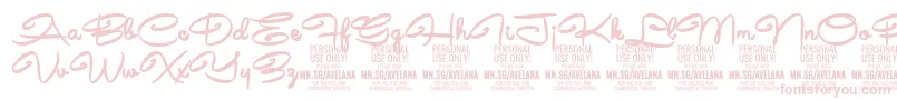 AvelanaBold PERSONAL Font – Pink Fonts