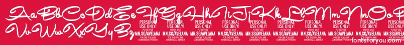 fuente AvelanaBold PERSONAL – Fuentes Blancas Sobre Fondo Rojo