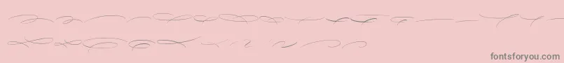 AvelanaDecoT PERSONAL-Schriftart – Graue Schriften auf rosa Hintergrund