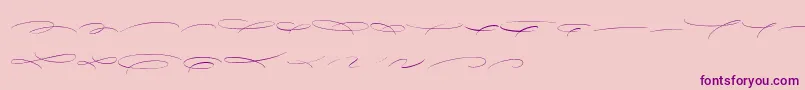 AvelanaDecoT PERSONAL-Schriftart – Violette Schriften auf rosa Hintergrund