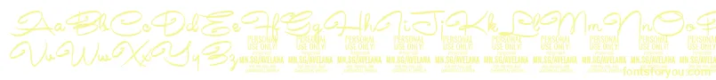 AvelanaMedium PERSONAL Font – Yellow Fonts