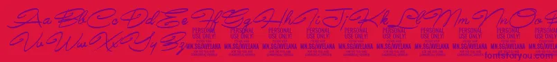 fuente AvelanaMediumItalic PERSONAL – Fuentes Moradas Sobre Fondo Rojo