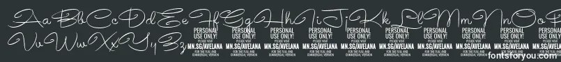 AvelanaThin PERSONAL-Schriftart – Weiße Schriften