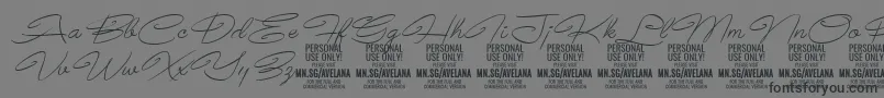 fuente AvelanaThinItalic PERSONAL – Fuentes Negras Sobre Fondo Gris