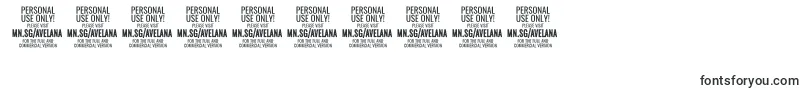 fuente AvelanaThinItalic PERSONAL – Fuentes para números