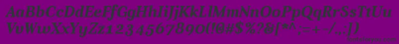 fuente Aver Bold Italic – Fuentes Negras Sobre Fondo Morado