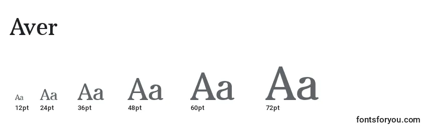 Aver (120336) Font Sizes