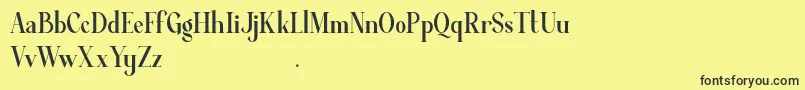 Average Demo Font – Black Fonts on Yellow Background
