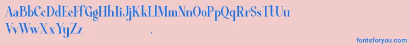Average Demo Font – Blue Fonts on Pink Background