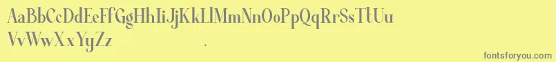 Average Demo Font – Gray Fonts on Yellow Background
