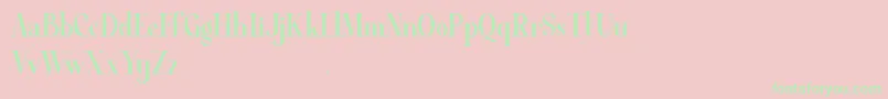 Average Demo Font – Green Fonts on Pink Background