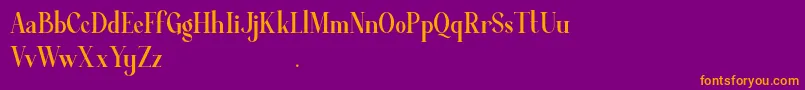 Average Demo Font – Orange Fonts on Purple Background