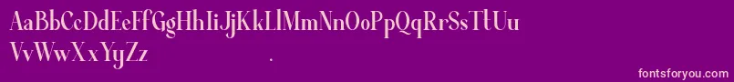 Average Demo Font – Pink Fonts on Purple Background
