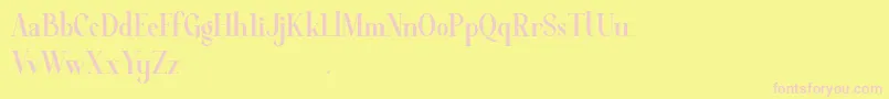 Average Demo Font – Pink Fonts on Yellow Background