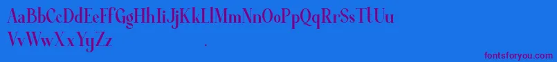 Average Demo Font – Purple Fonts on Blue Background