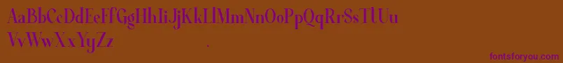 Average Demo Font – Purple Fonts on Brown Background