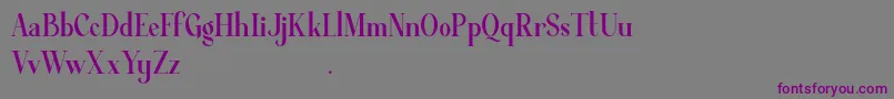 Average Demo Font – Purple Fonts on Gray Background
