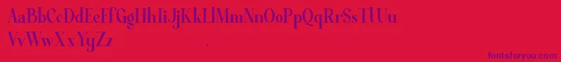 Average Demo Font – Purple Fonts on Red Background