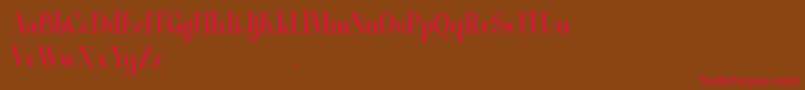 Average Demo Font – Red Fonts on Brown Background