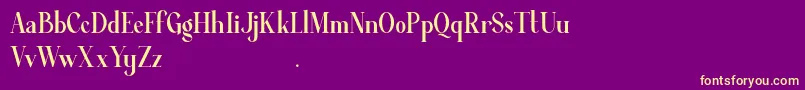 Average Demo Font – Yellow Fonts on Purple Background