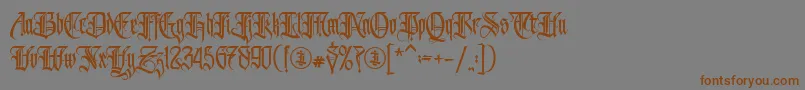 Avertastevia PERSONAL USE ONLY Font – Brown Fonts on Gray Background