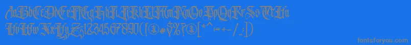 fuente Avertastevia PERSONAL USE ONLY – Fuentes Grises Sobre Fondo Azul