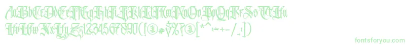 Avertastevia PERSONAL USE ONLY Font – Green Fonts on White Background