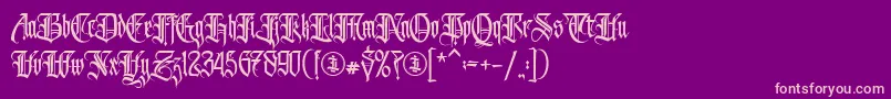 Шрифт Avertastevia PERSONAL USE ONLY – розовые шрифты на фиолетовом фоне