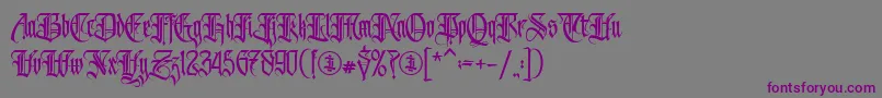 Avertastevia PERSONAL USE ONLY Font – Purple Fonts on Gray Background