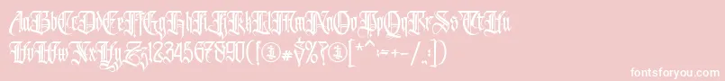 Avertastevia PERSONAL USE ONLY Font – White Fonts on Pink Background