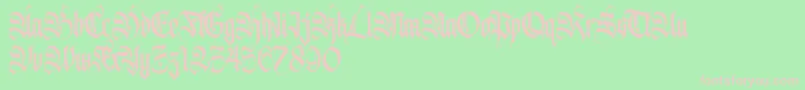 Avertequestra PERSONAL USE ONLY Font – Pink Fonts on Green Background