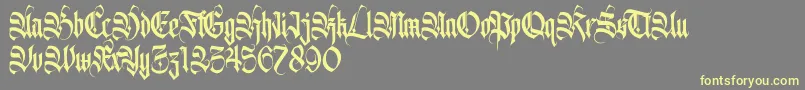 Avertequestra PERSONAL USE ONLY Font – Yellow Fonts on Gray Background