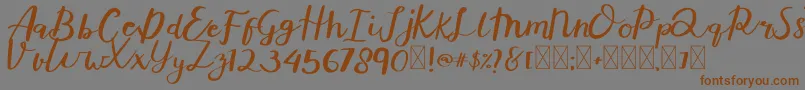 Шрифт Averto – коричневые шрифты на сером фоне