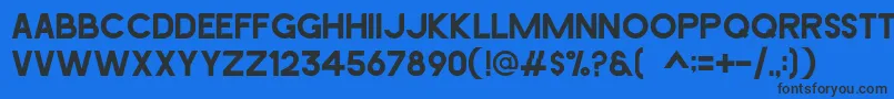 AVICENNA Font – Black Fonts on Blue Background