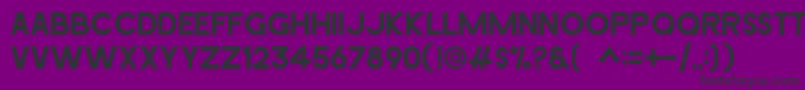 フォントAVICENNA – 紫の背景に黒い文字