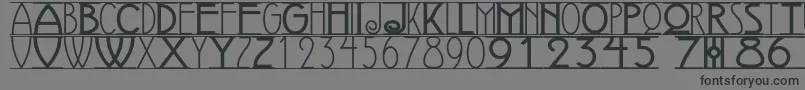 AVIGNON Font – Black Fonts on Gray Background