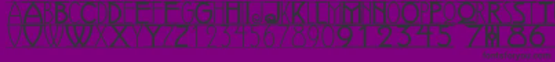 AVIGNON Font – Black Fonts on Purple Background
