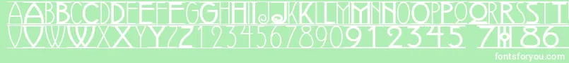 AVIGNON Font – White Fonts on Green Background