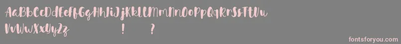 Avinda Font – Pink Fonts on Gray Background