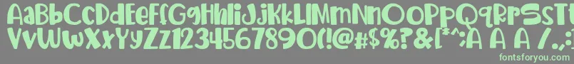 avocado Font – Green Fonts on Gray Background