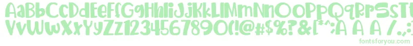 avocado Font – Green Fonts on White Background