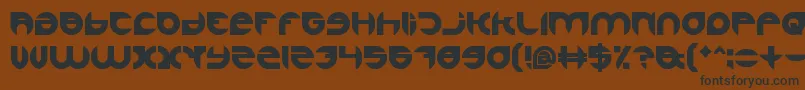 AlexandraBold-fontti – mustat fontit ruskealla taustalla