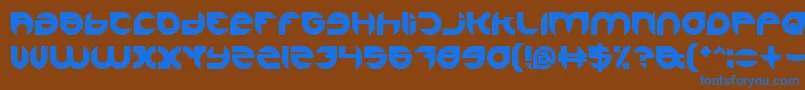 AlexandraBold Font – Blue Fonts on Brown Background