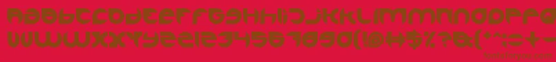 AlexandraBold-Schriftart – Braune Schriften auf rotem Hintergrund