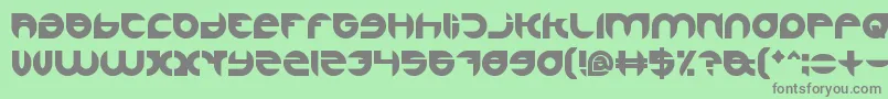 フォントAlexandraBold – 緑の背景に灰色の文字