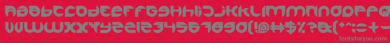 フォントAlexandraBold – 赤い背景に灰色の文字