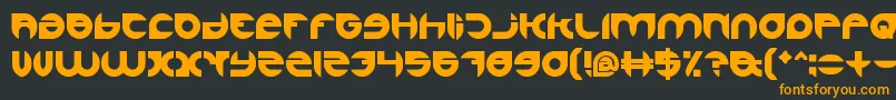 フォントAlexandraBold – 黒い背景にオレンジの文字