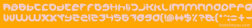 AlexandraBold Font – Pink Fonts on Orange Background
