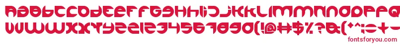AlexandraBold-fontti – punaiset fontit valkoisella taustalla
