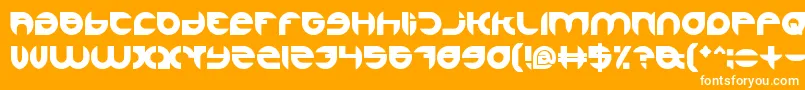 フォントAlexandraBold – オレンジの背景に白い文字